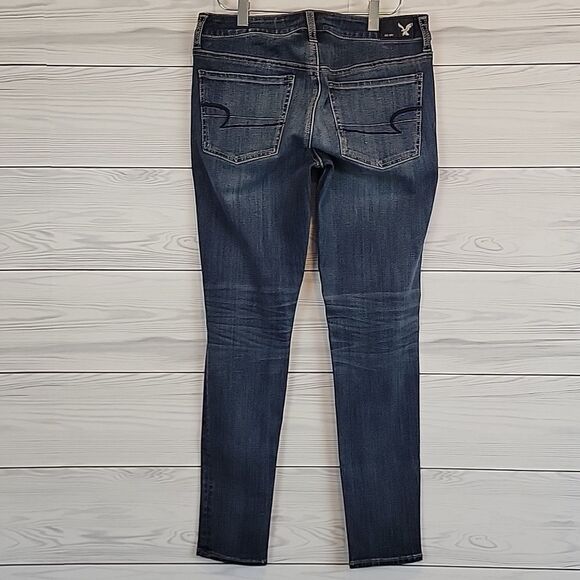 American Eagle Outfitters Blue Denim Jeggings Womens Size 8 - Picture 9 of 16